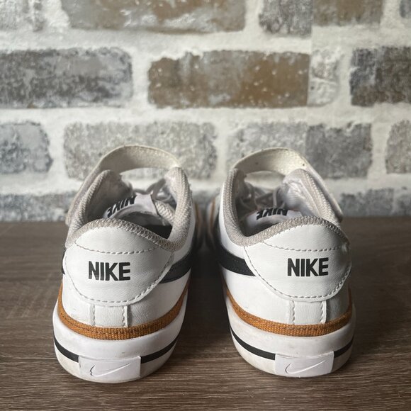 Nike Court Borough Low Recraft “Panda” (Black/ White, Size 1Y) - Picture 4 of 6